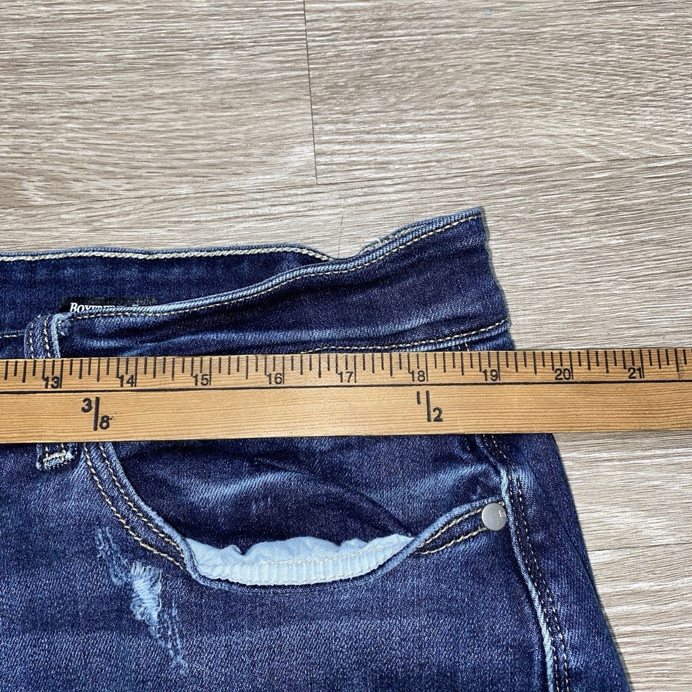Judy Blue Los Angeles Jeans Women's 18W Blue Boyfriend Fit Distressed Stretch - Picture 2 of 8